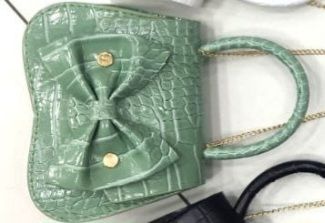Çocuk Çantası Kroko Mint yeşili