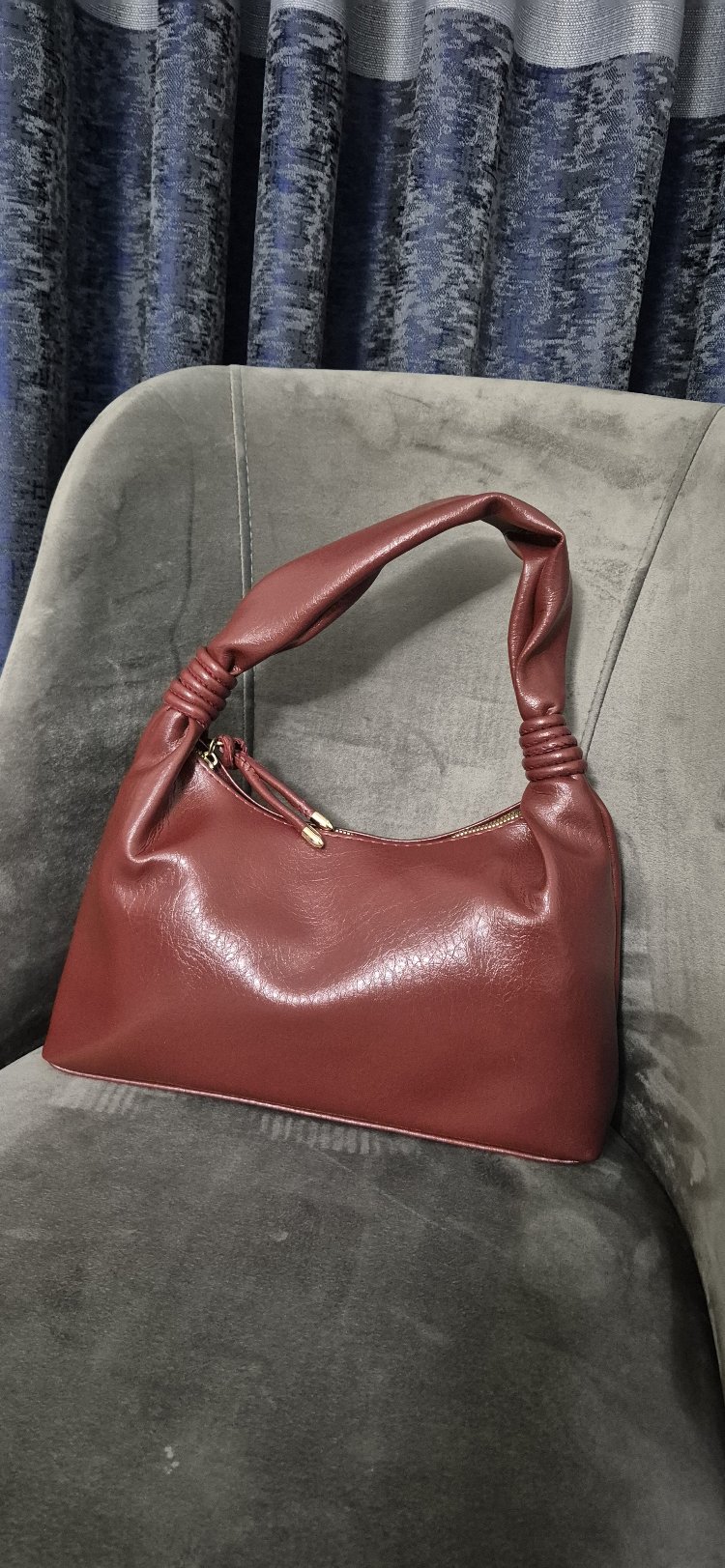 Aura Baget Çanta Bordo