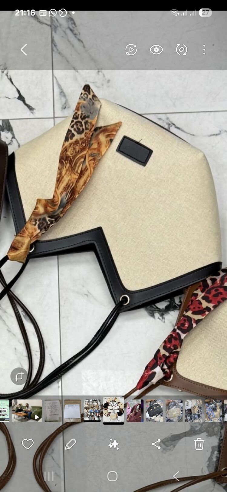 beach bag keten Siyah