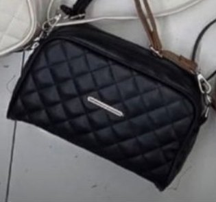 Eko Guess Siyah 2 Bölmeli Omuz ve Çapraz Çanta