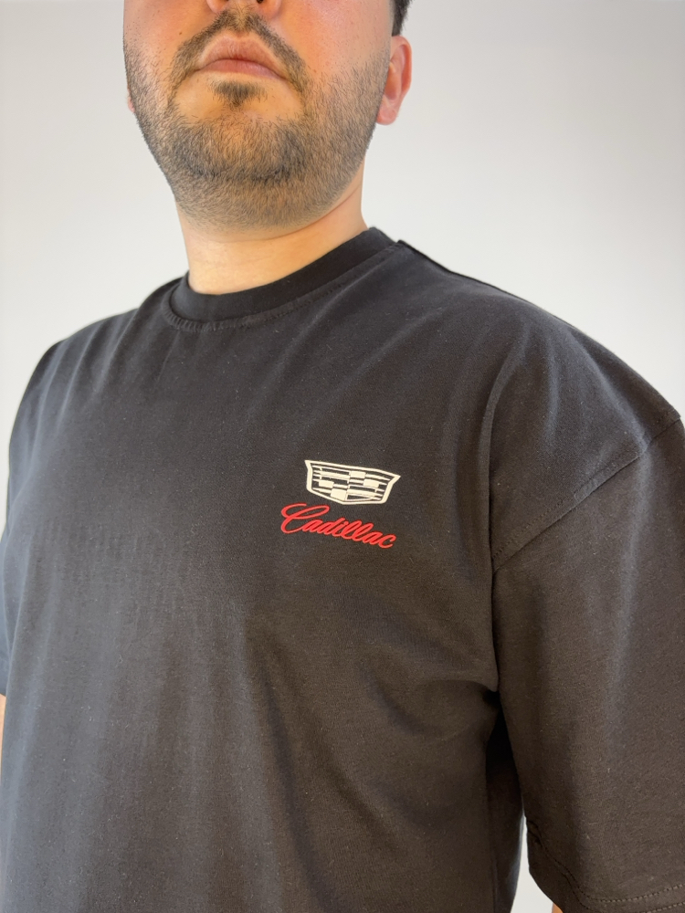 RSP-Siyah Cadillac Baskılı  Tişört 