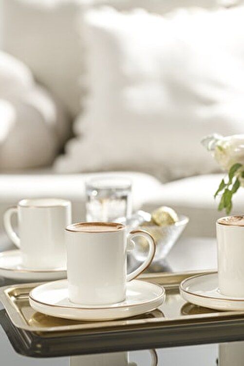 English home 6 li fincan takımı gold