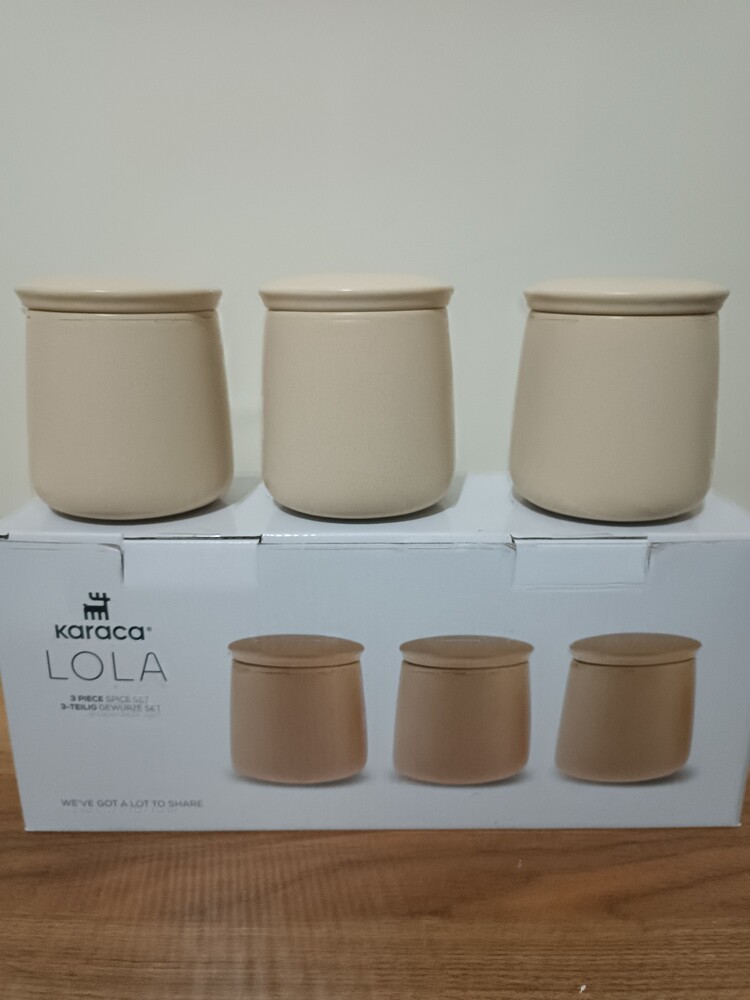Karaca Lola 3 lü Baharat Takımı Bej