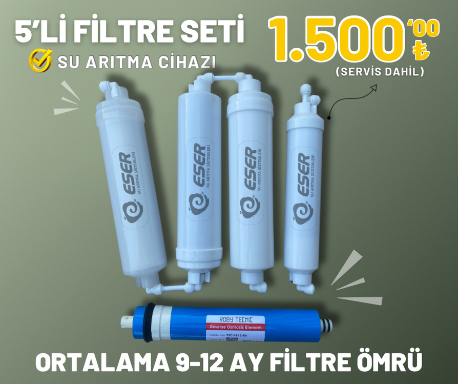 5’li Filtre Seti