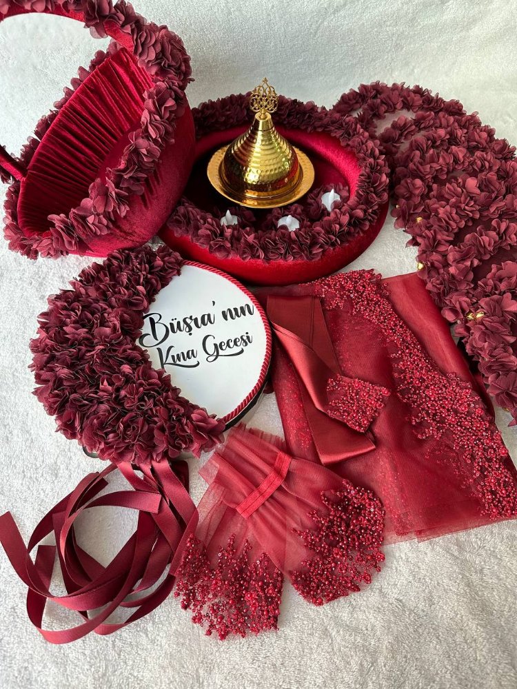 Noble Burgundy Henna-lux Set | EW-292664