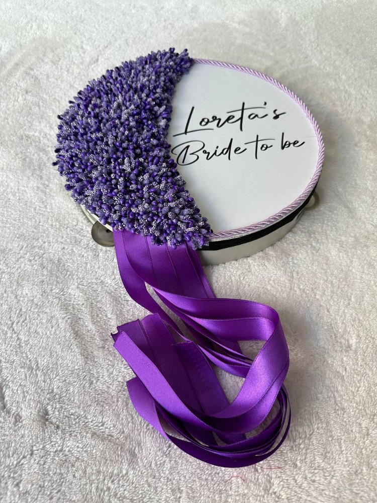Personalisierter Braut-Def im Knospen-Design mit speziellem Fotodruck | EW-292686