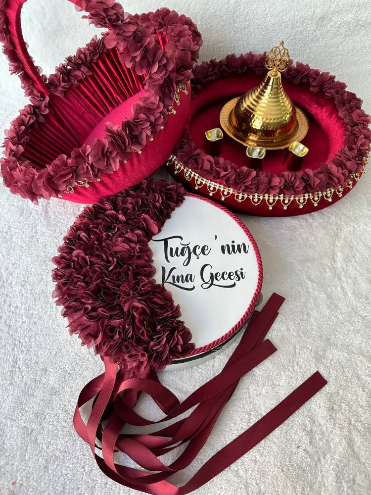 Noble Burgundy Henna-Set | EW-292684
