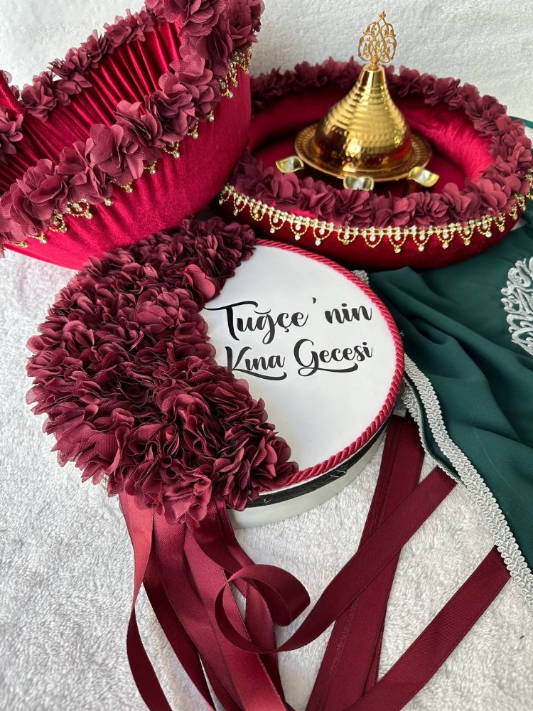 Noble Burgundy Henna-Set | EW-292684