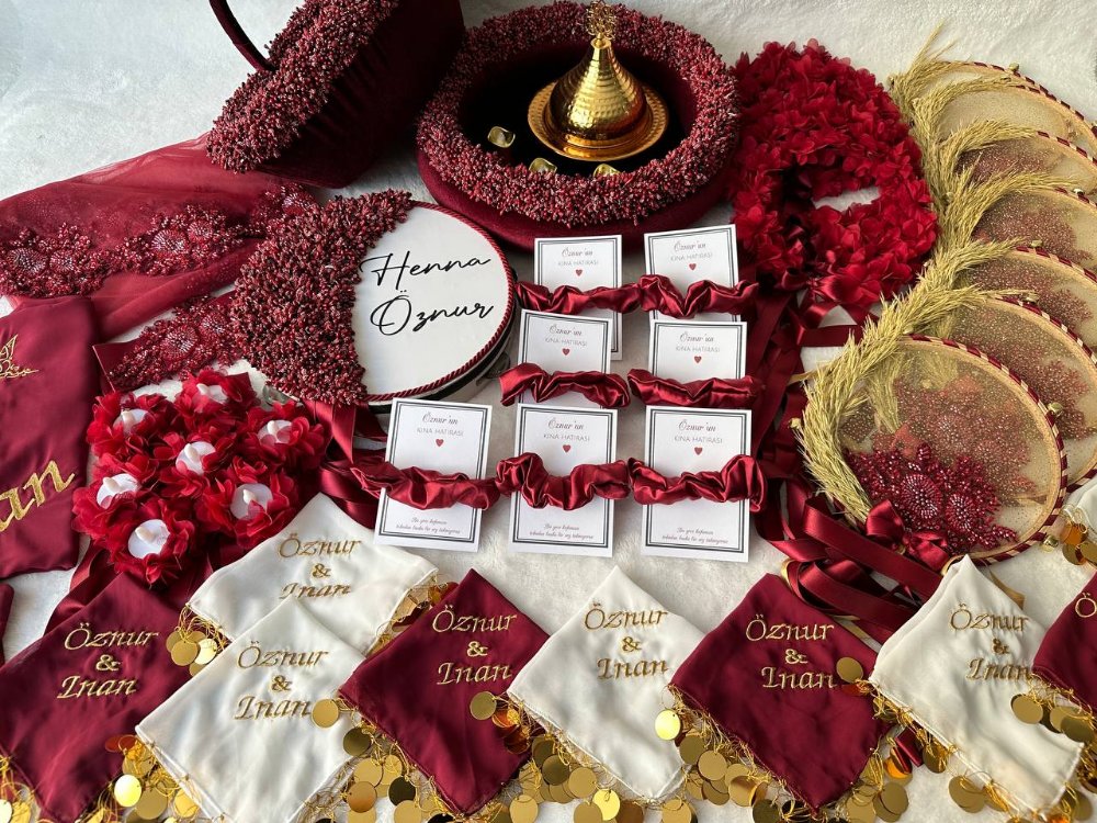 Braut und Bräutigam Hennaset – Bohem Kristall Kollektion| EW-292639