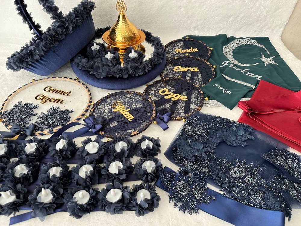 Venedig-Nacht-Kollektion – Braut und Bräutigam Hennaset| EW-292634