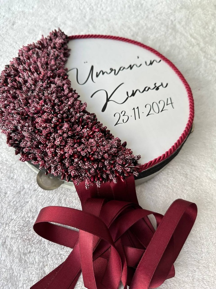 Personalisierter Braut-Def im Knospen-Design mit speziellem Fotodruck | EW-292682
