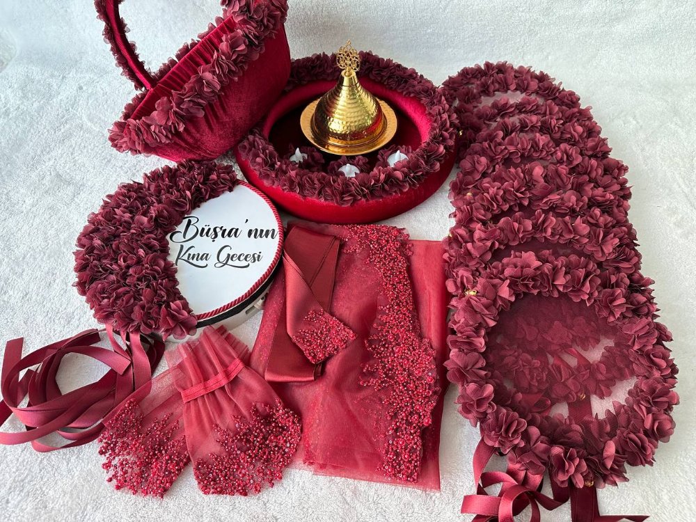 Noble Burgundy Henna-lux Set | EW-292664