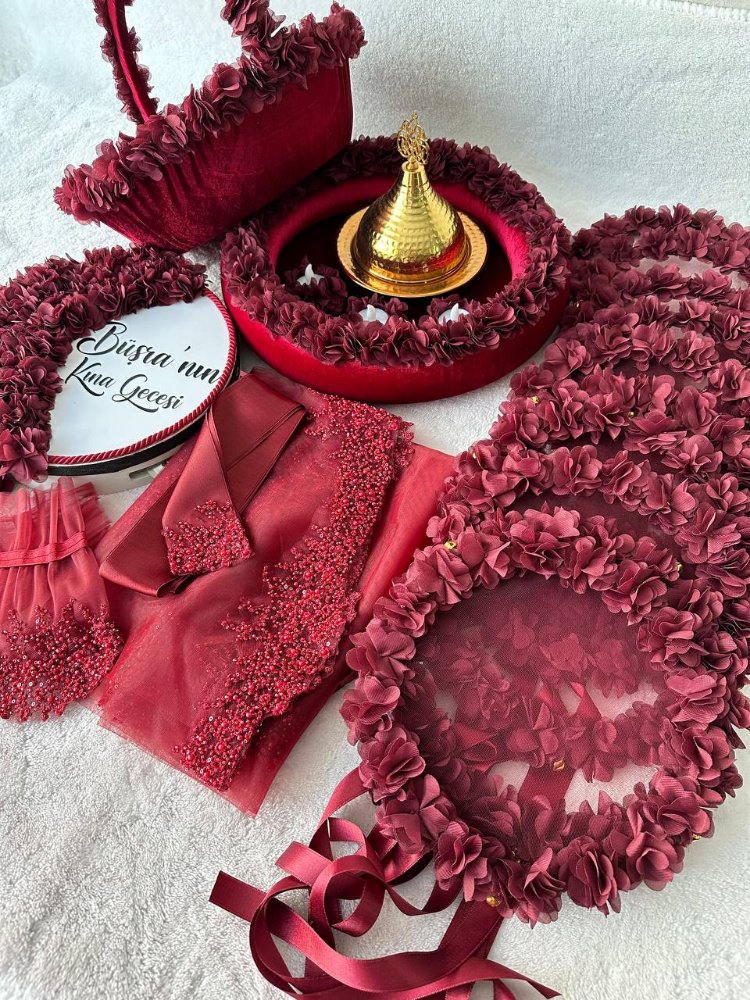 Noble Burgundy Henna-lux Set | EW-292664