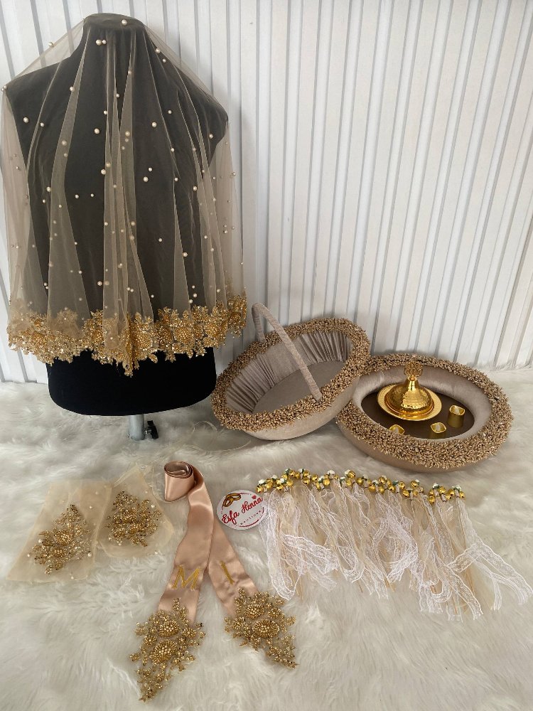 Luxuriöses Henna-Set in Gold | EW-292696