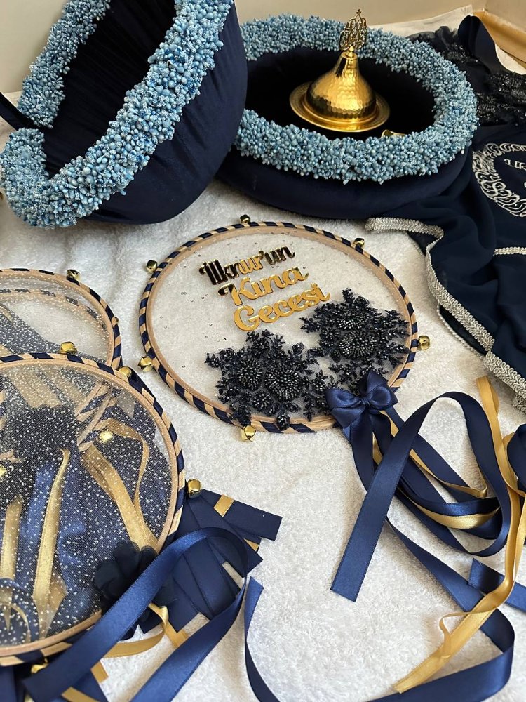 Braut und Bräutigam Hennaset – Saphirnacht-Brise Kolektion| EW-292637