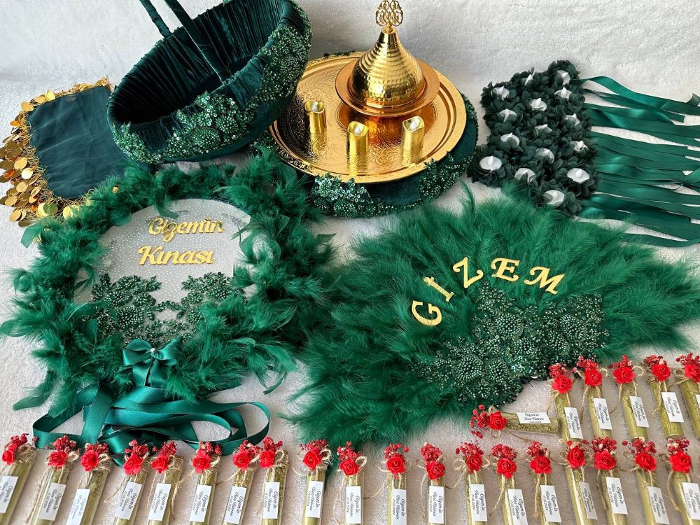 Braut-Hennaset – Seltene Smaragd-Kollektion| EW-292640