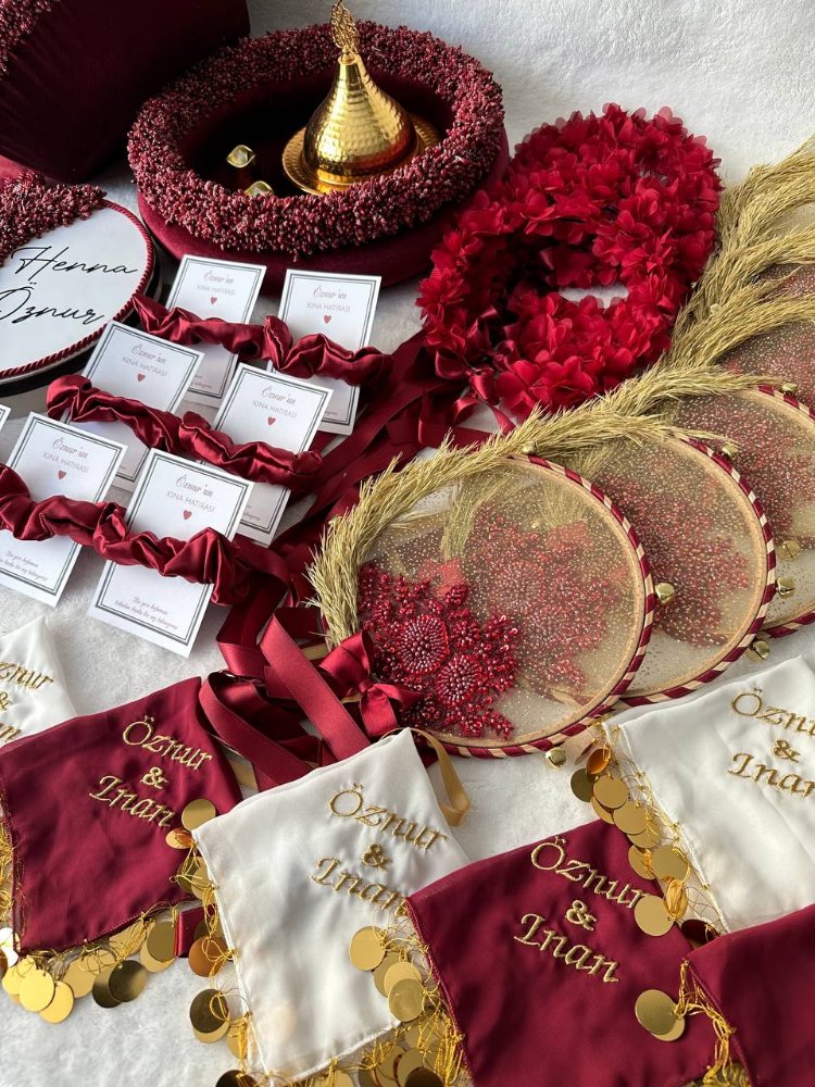 Braut und Bräutigam Hennaset – Bohem Kristall Kollektion| EW-292639