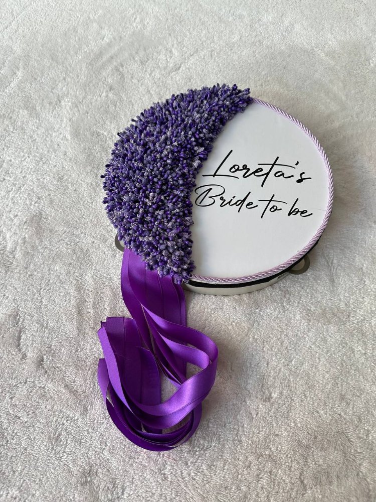 Personalisierter Braut-Def im Knospen-Design mit speziellem Fotodruck | EW-292686