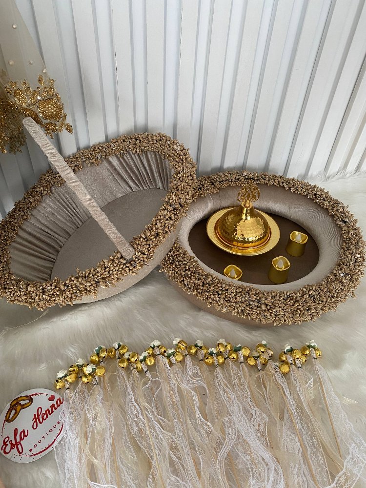 Luxuriöses Henna-Set in Gold | EW-292696