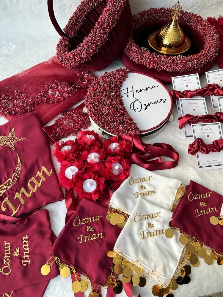 Braut und Bräutigam Hennaset – Bohem Kristall Kollektion| EW-292639