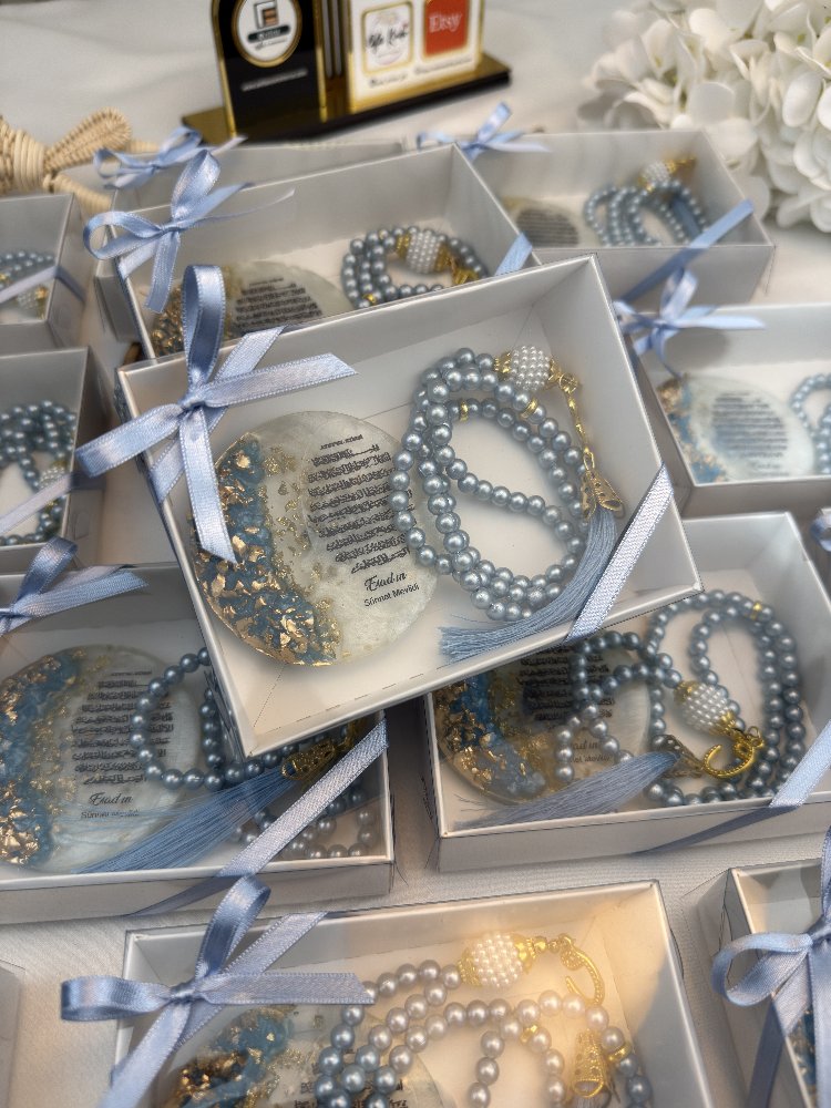 20 personalisierte Magnet-Geschenke mit Tasbih in Geschenkbox | EW-292966