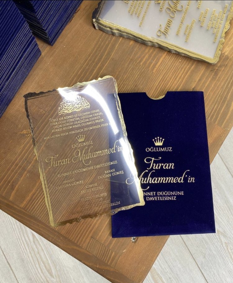 50xPersonalisierte handgefertigte Einladungen für Hochzeit, Verlobung und Verlobungsfei | EW-292725