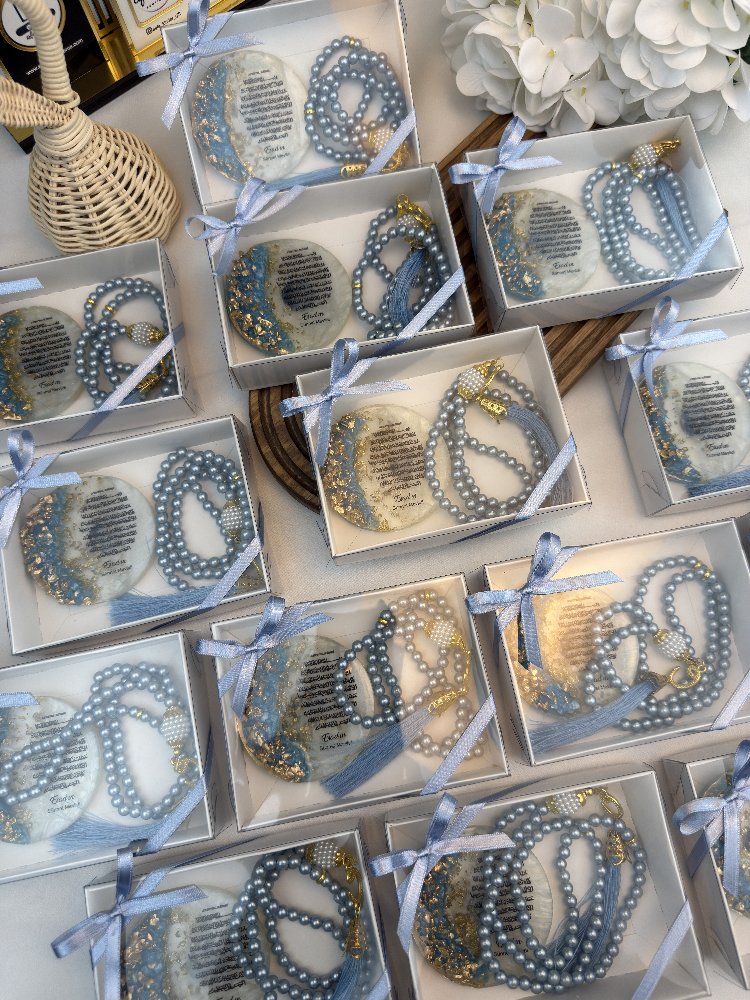 20 personalisierte Magnet-Geschenke mit Tasbih in Geschenkbox | EW-292966