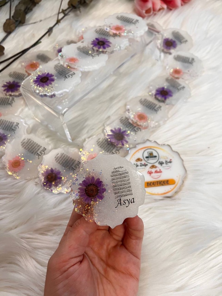 20 Handgefertigter Epoxidharz-Magnet mit Blumen | EW-292876