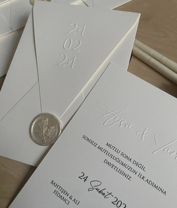 50xPersonalisierte handgefertigte Einladungen für Hochzeit, Verlobung und Verlobungsfei | EW-292738