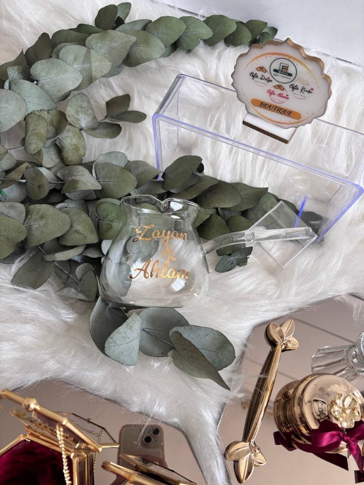 Spiegelmodell Verlobungs- und Versprechenstablett-Set | EW-292764