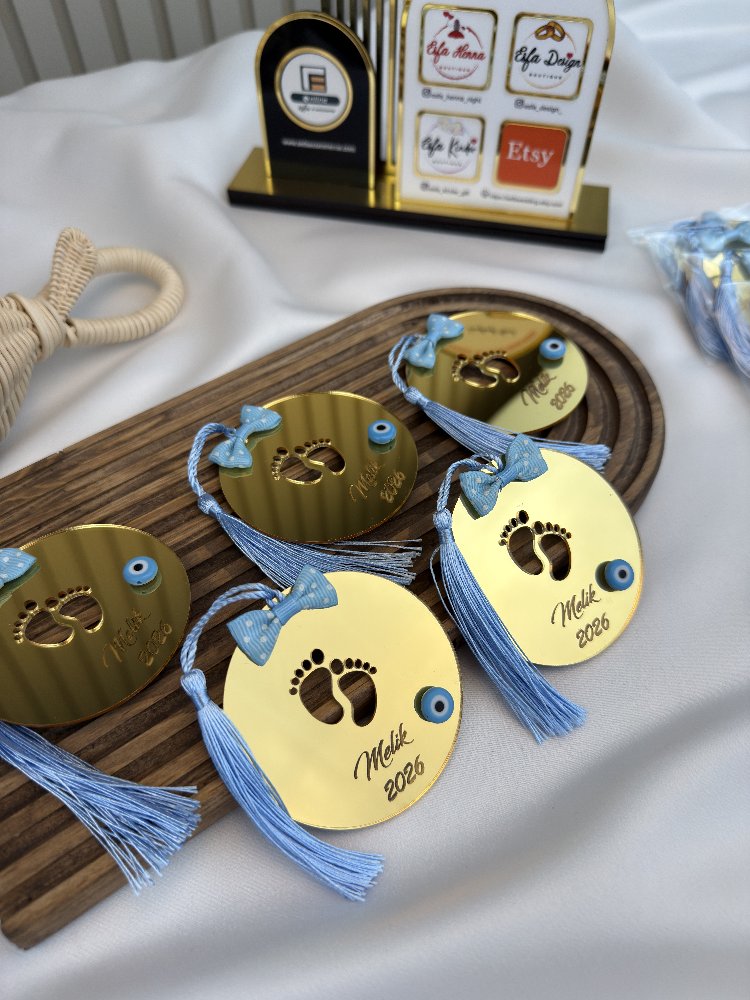 20 Plexiglas-Babysouvenir mit Nazar-Amulett | EW-292965
