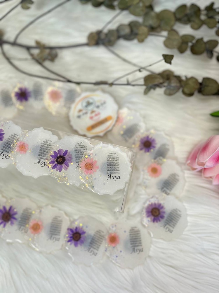 20 Handgefertigter Epoxidharz-Magnet mit Blumen | EW-292876