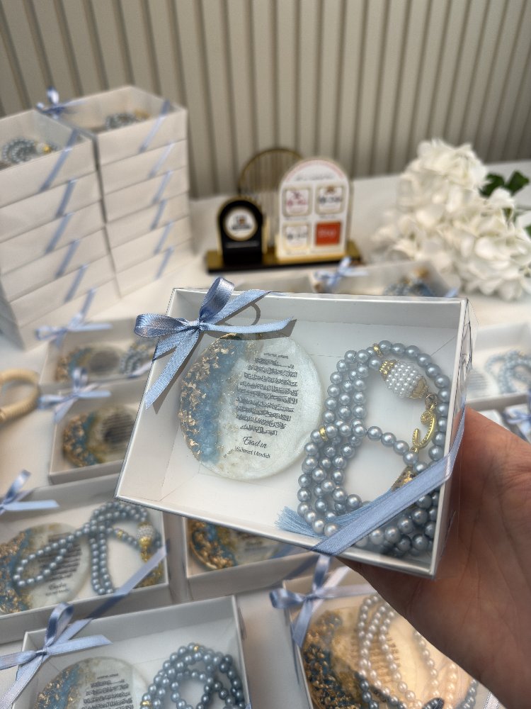 20 personalisierte Magnet-Geschenke mit Tasbih in Geschenkbox | EW-292966