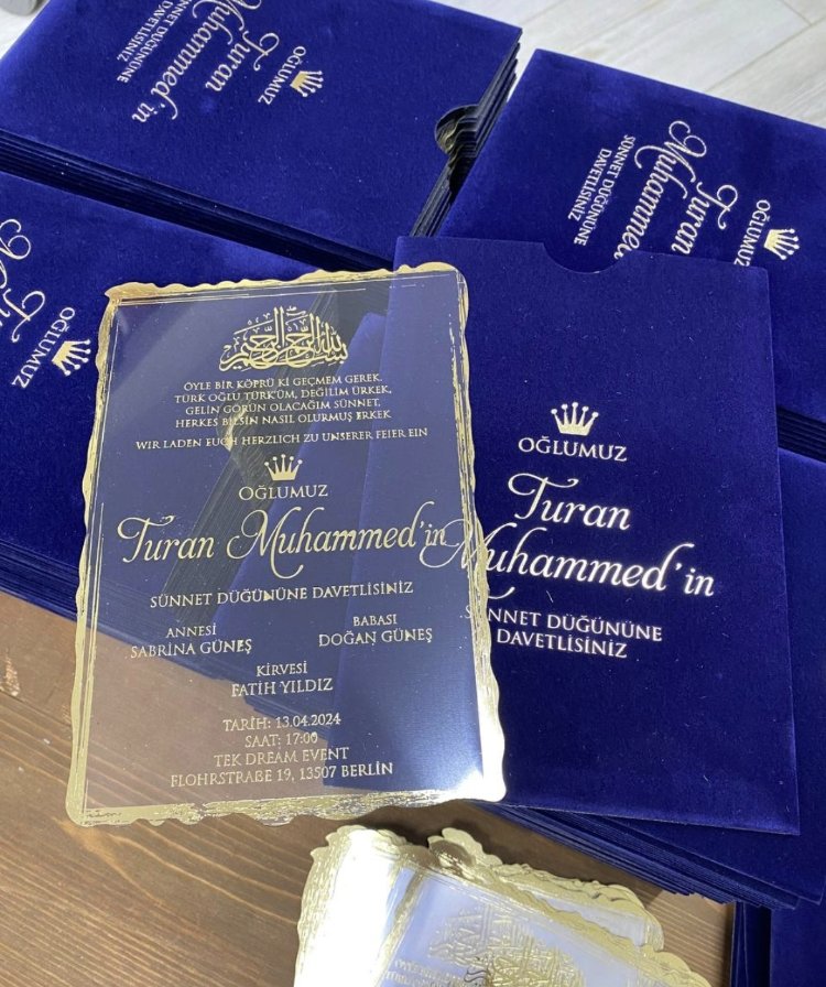 50xPersonalisierte handgefertigte Einladungen für Hochzeit, Verlobung und Verlobungsfei | EW-292725