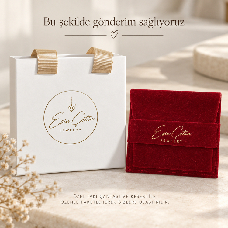 YEŞİL TAŞLI HALKA KÜPE