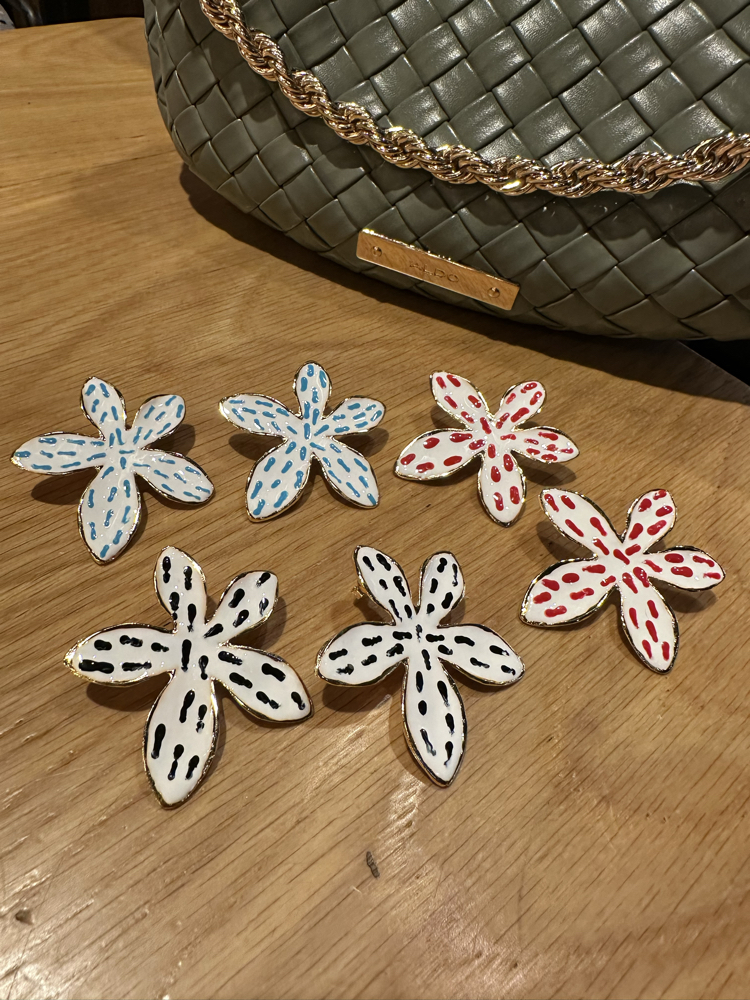 ÇİÇEK KÜPE BLUE