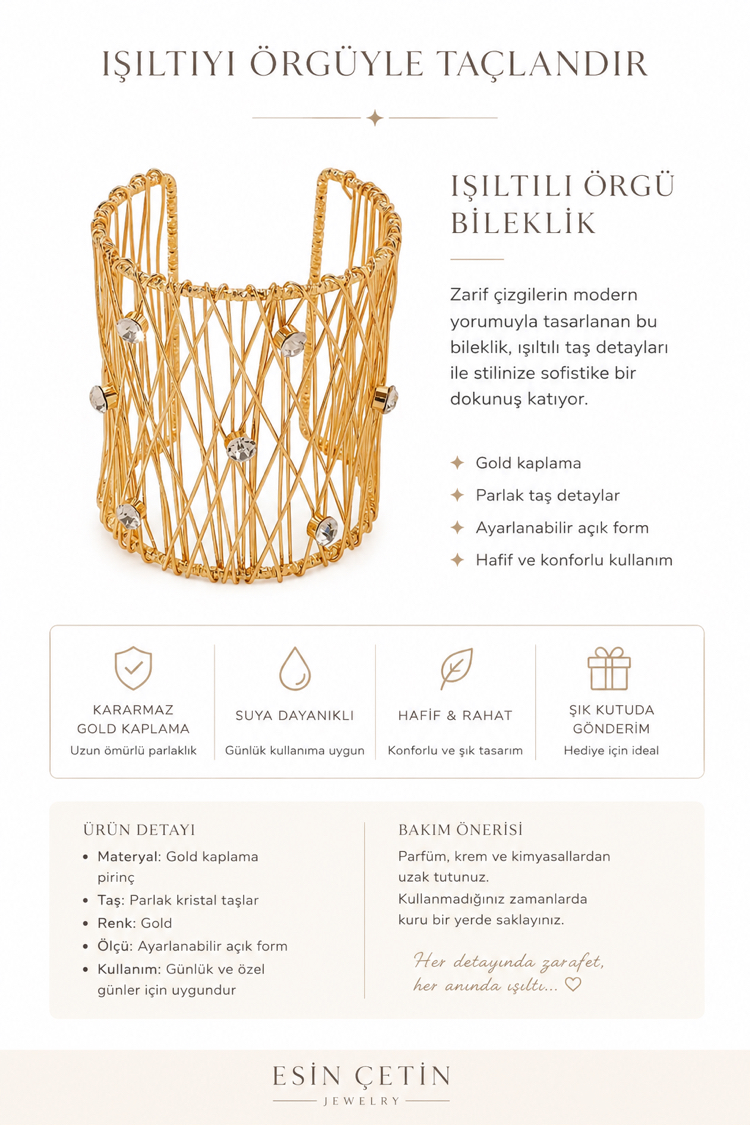 ÖRGÜ GOLD BİLEKLİK