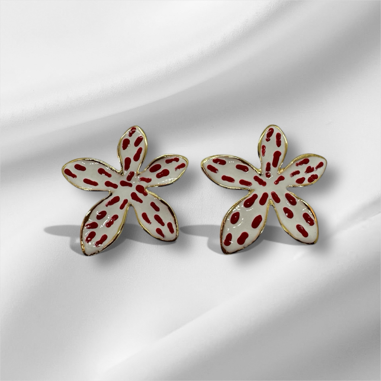 ÇİÇEK KÜPE RED