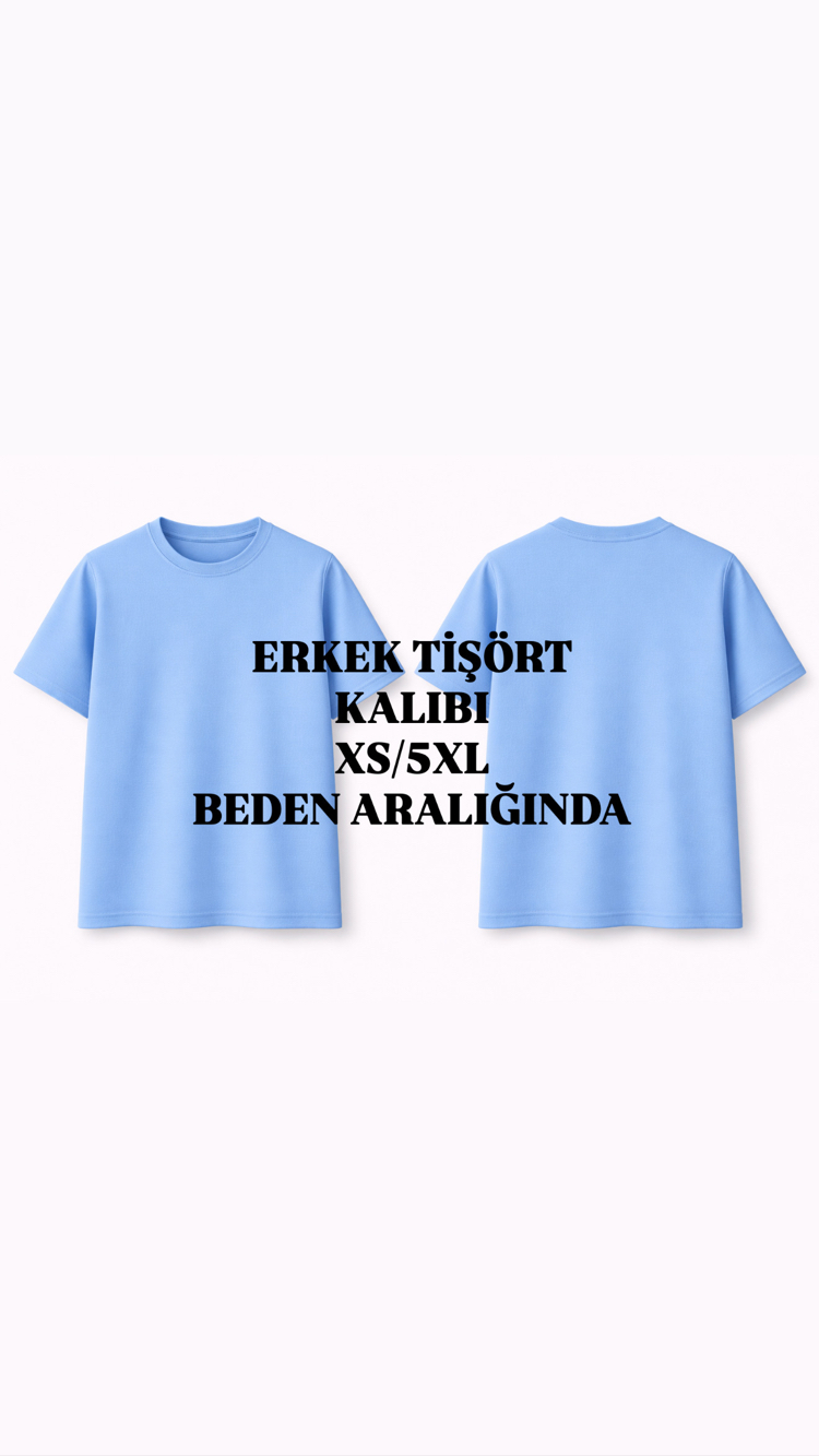 ERKEK TİŞÖRT KALIBI XS/5XL