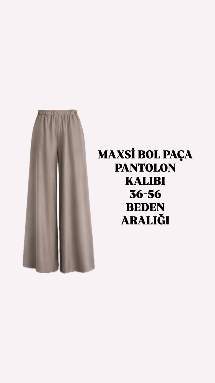 (YENİ) GENİŞ BOL PAÇA PANTOLON KALIBI