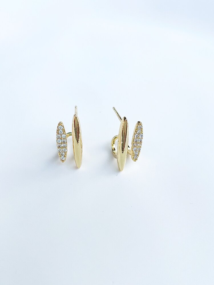 İkili Gold Küpe