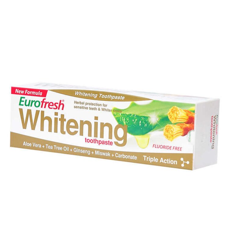 Eurofresh Aloe Veralı Misvaklı Beyazlatıcı Diş Macunu 112 gr