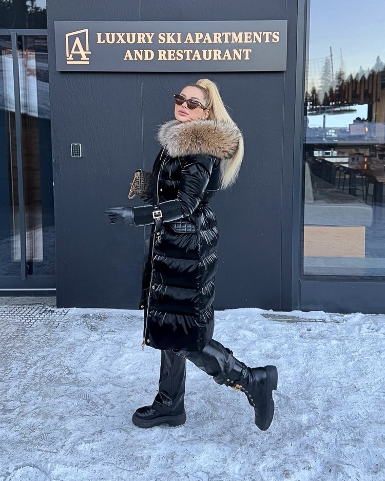 Metalic Arctic Edge Parka Long