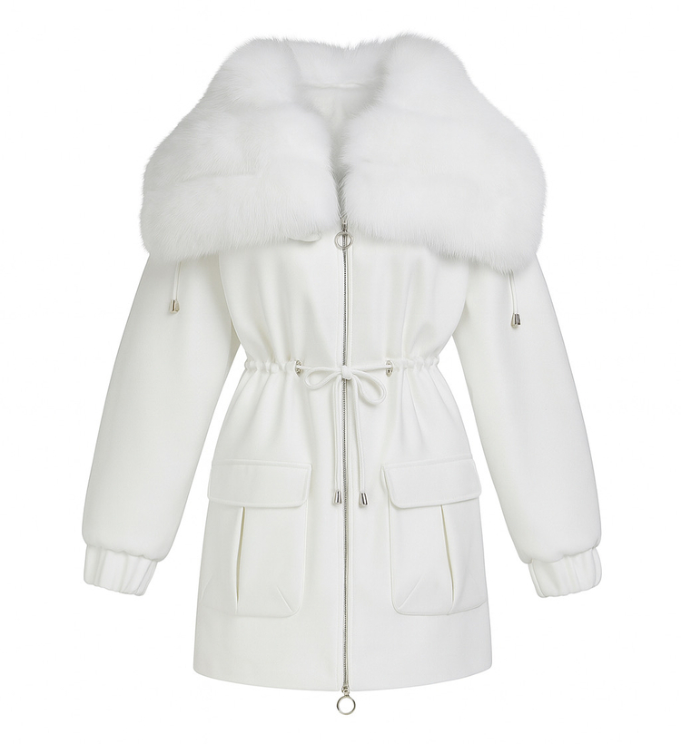 Velvet Touch Cashmere Fur Coat