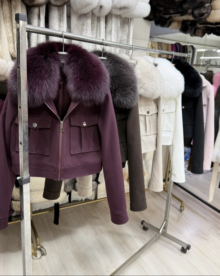Crop Cashmere Jacket