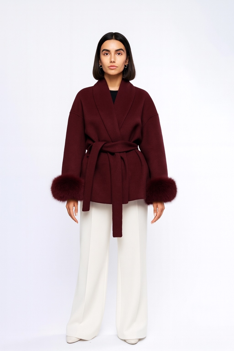 Loro Piana Doulux Burgundy