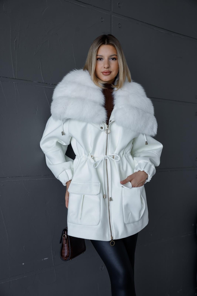 Velvet Touch Cashmere Fur Coat