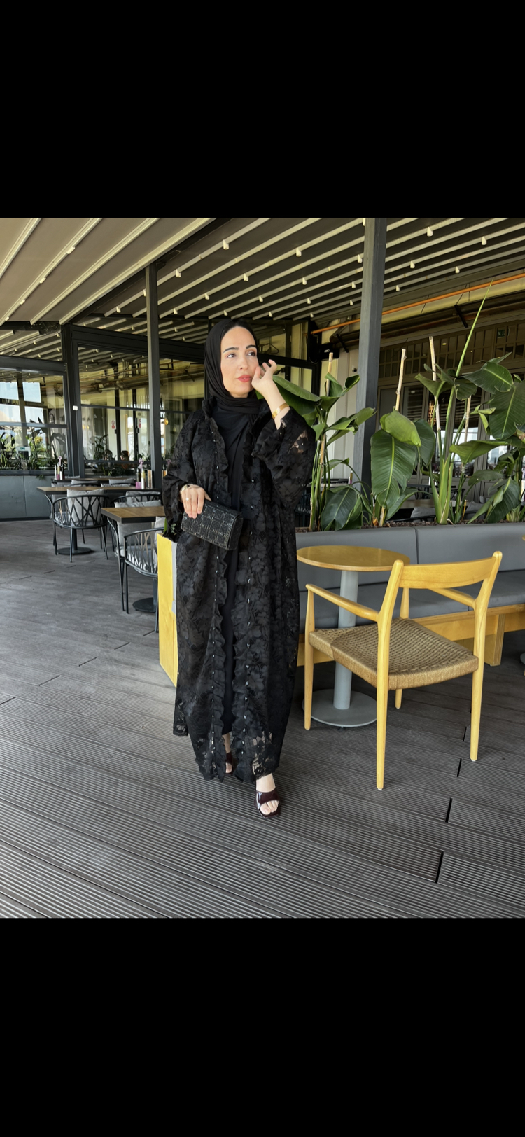 Taşlı abaya