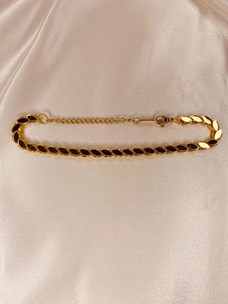 Arpa Zincir Gold Bileklik