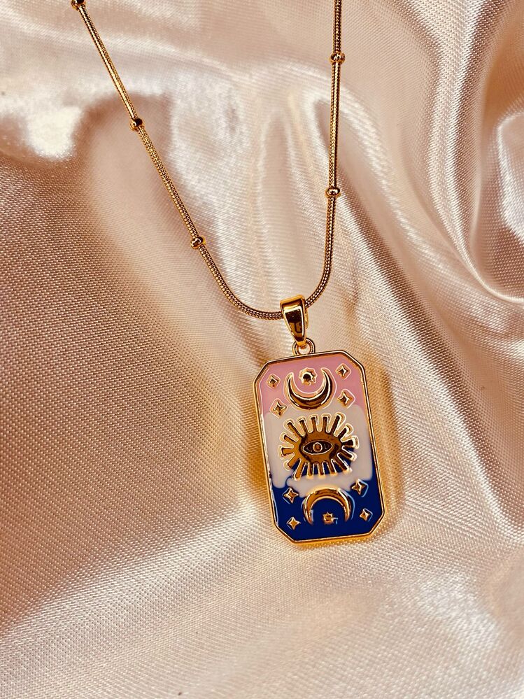 Tarot Kolye | Aether'in Gözü (Pembe)